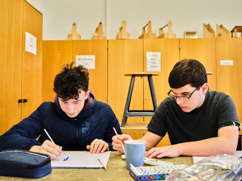 Leistungskurs Kunst an der Sportmittelschule Hauzenberg