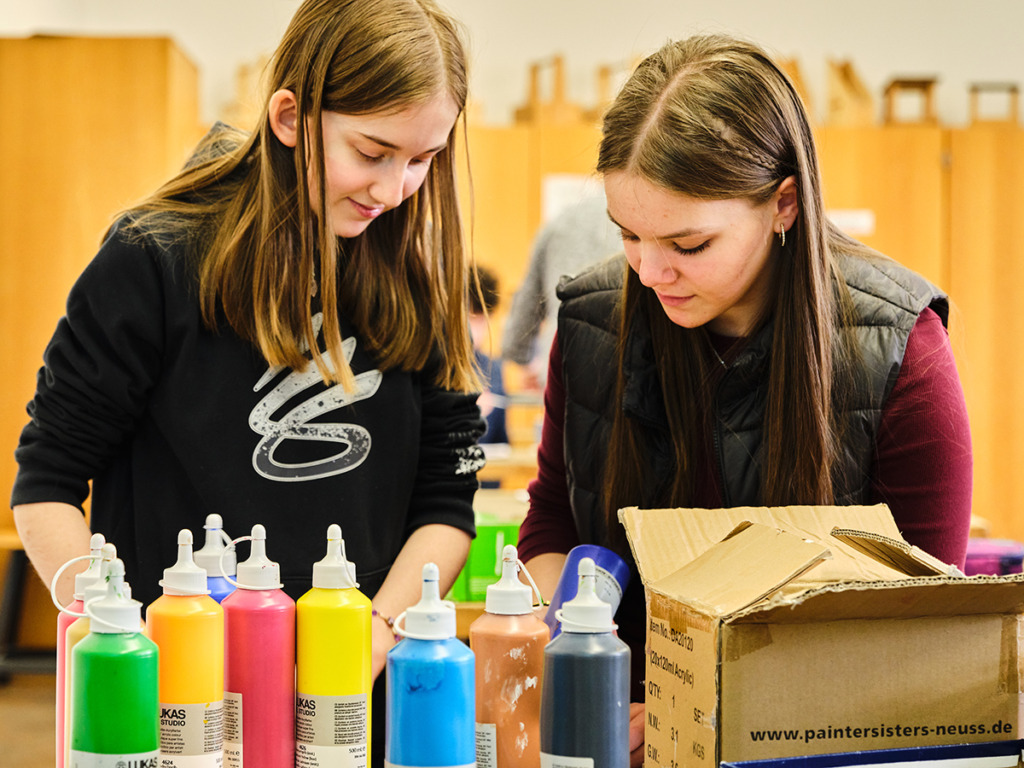 Leistungskurs Kunst an der Sportmittelschule Hauzenberg