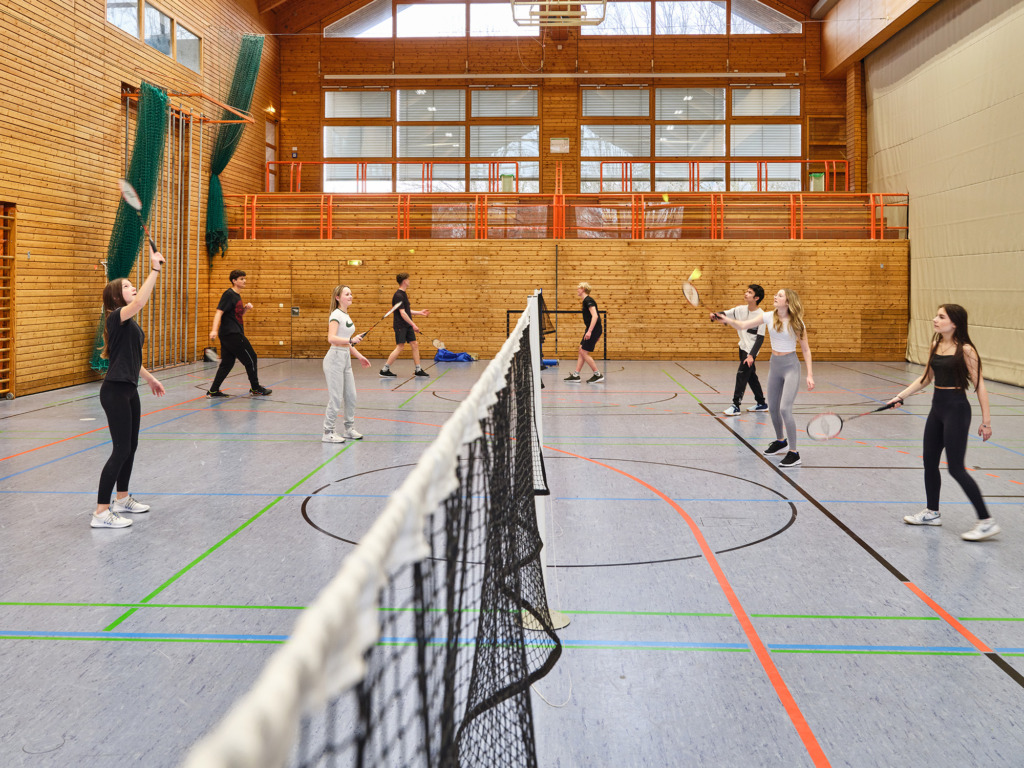 Badminton in der Dreifachturnhalle Hauzenberg
