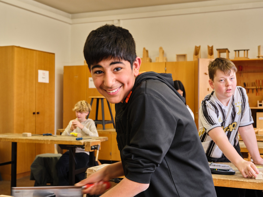 Werkunterricht an der Sportmittelschule Hauzenberg