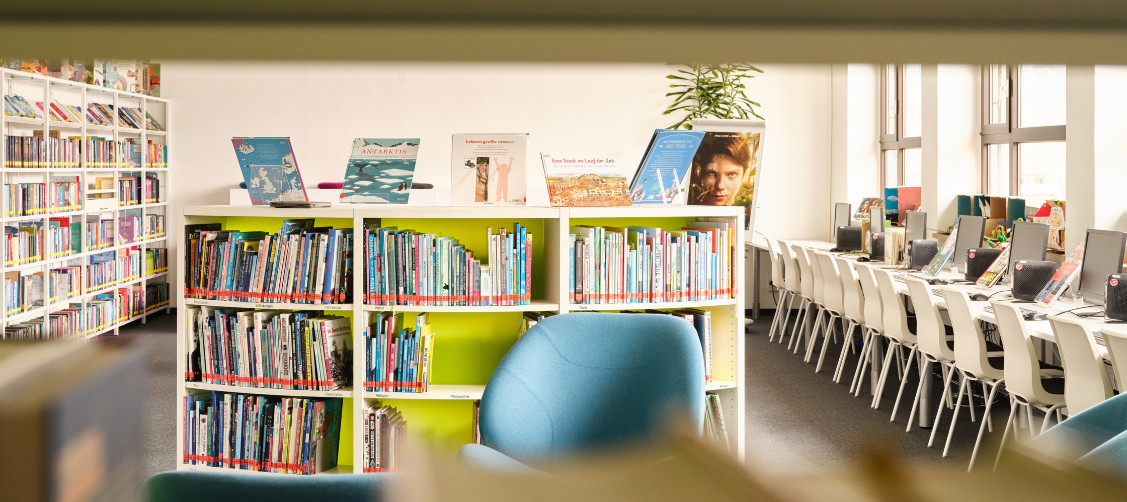 Die Mediathek der Sportmittelschule Hauzenberg