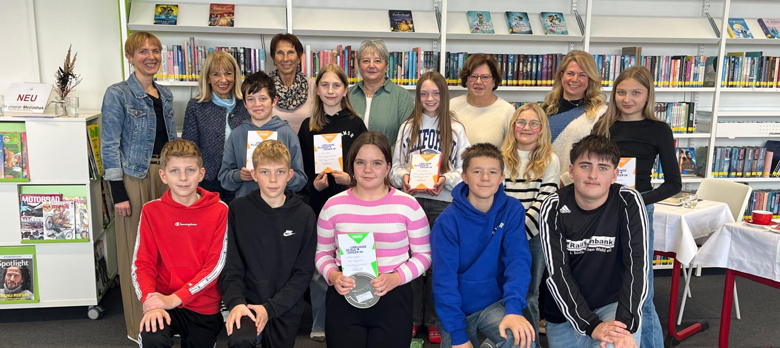 Antonia Kloiber wird Erste beim Vorlesewettbewerb